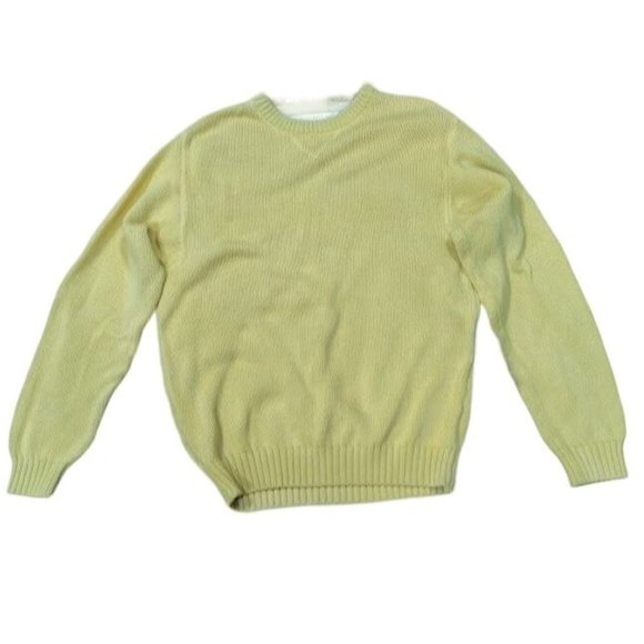 Smith And Watkins Sweaters - Smith And Watkins Long Sleeve Round Neck Knit Pullover Sweater Yellow Women's XL